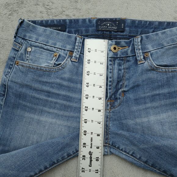 Lucky Brand Jeans Women's Size 6/28 Blue Mid-Rise Sweet Crop Denim 24" Inseam - Picture 10 of 16